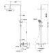 Душова система зовнішнього монтажу з термостатом Strohm Teka HEALTHY 18.230.02.00, Хром 18.230.02.00 фото 2