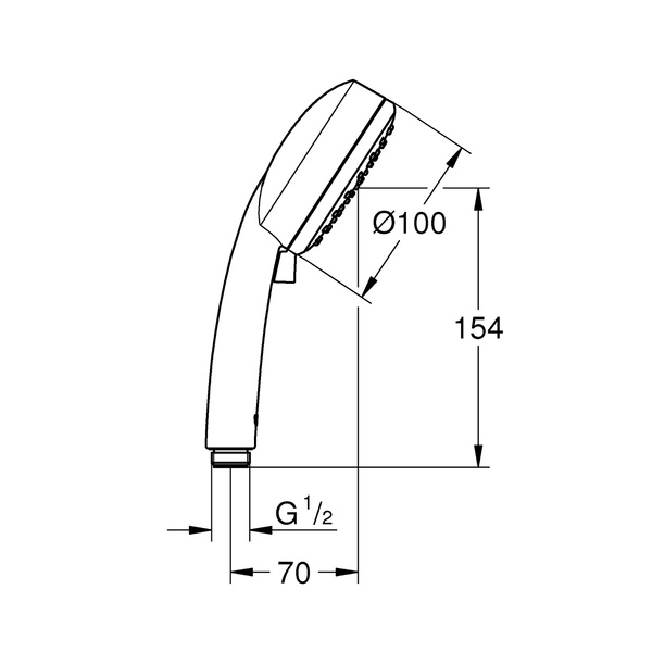 Лейка для ручного душа Grohe New Tempesta Cosmopolitan 100 27571002 27571002 фото