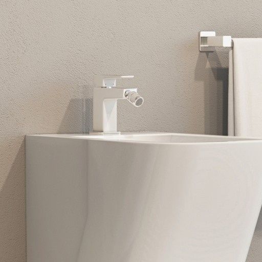 Змішувач для біде Omnires Parma chrome/white (PM7420CRB) PM7420CRB фото