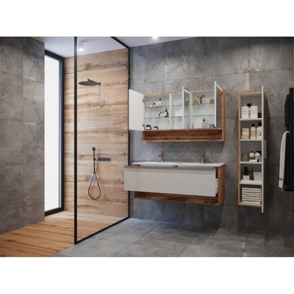 Зеркальный шкаф "Domus - 120" Domus DsM-120 White фото