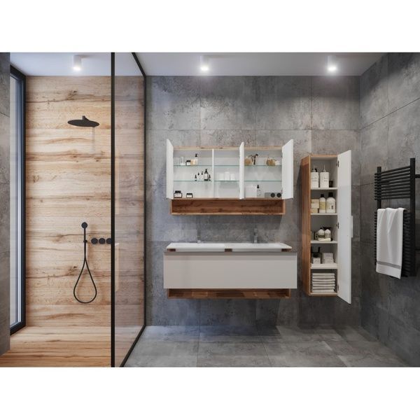 Зеркальный шкаф "Domus - 120" Domus DsM-120 White фото