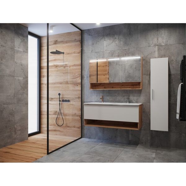 Зеркальный шкаф "Domus - 120" Domus DsM-120 White фото