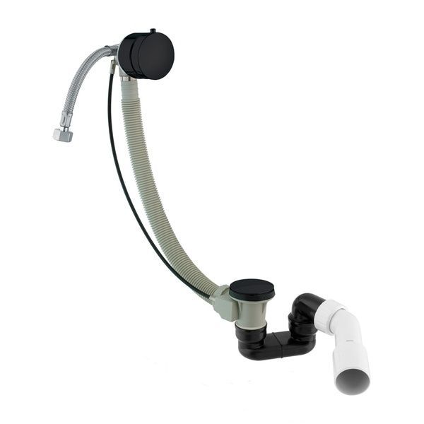 Сифон для ванни Omnires CGS black mat (TK132-PLUS-3.43+64-SBL) TK132-PLUS-3.43+64-SBL фото
