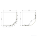 Душова кабіна PRIMERA SHQC51106 FRAME, розсувна - чверть кола 100*100 - хром/прозоре скло SHQC51106 фото 2