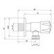 Lidz Went 112 Запірний вентиль 1/2*1/2 Nickel (01 02) SD00041034 фото 2