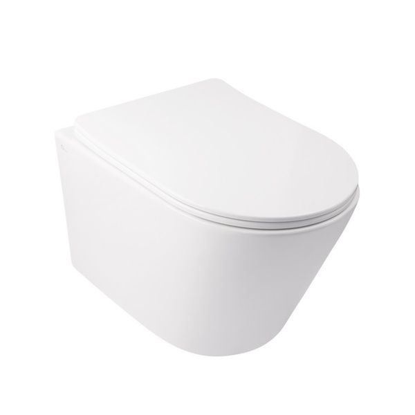 Комплект: Qtap Swan унитаз подвесной QT16335178W + Nest комплект инсталляции 4в1 (квадратная клавиша Satin) QT0133M425 + M06029SAT SD00042990 фото