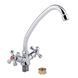 Lidz Lamb 271F Смеситель для кухни двухвентильный Chrome (75 21) SD00027986 фото 3