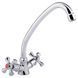 Lidz Lamb 271F Смеситель для кухни двухвентильный Chrome (75 21) SD00027986 фото 1