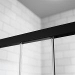 Шторка на ванну Idea Black PN DWD 1500x1500 чорный/прозрачное 10004150-54-01 фото