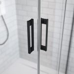 Шторка на ванну Idea Black PN DWD 1500x1500 чорный/прозрачное 10004150-54-01 фото