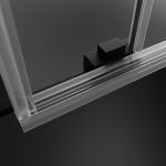 Шторка на ванну Idea Black PN DWD 1500x1500 чорный/прозрачное 10004150-54-01 фото