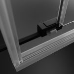 Шторка на ванну Idea Black PN DWD 1500x1500 чорный/прозрачное 10004150-54-01 фото