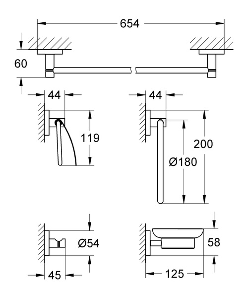 Essentials Набір аксессуарів 5 в 1 (40344001) 40344001 фото