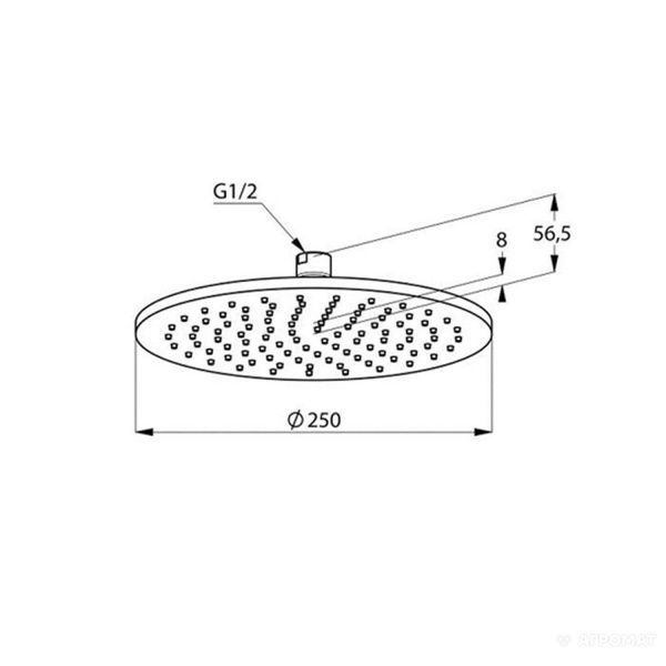 643250500 A-QA верхний душ-250 6432505-00 фото
