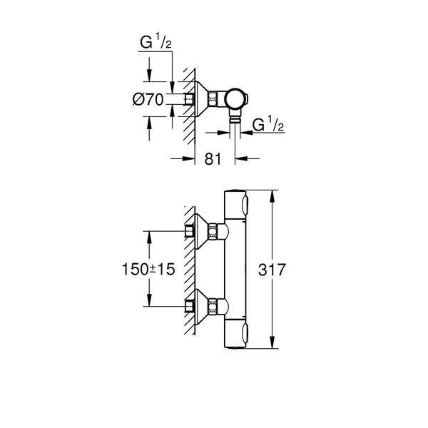 Термостат для душу Grohe QuickFix Precision Flow 34840000 34840000 фото