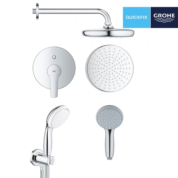 Душова система прихованого монтажу Grohe QuickFix UA202802R2, Хром UA202802R2 фото