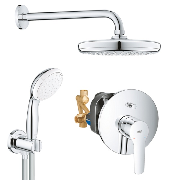 Душова система прихованого монтажу Grohe QuickFix UA202802R2, Хром UA202802R2 фото