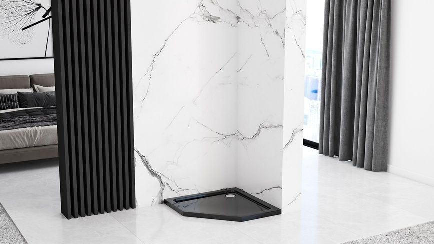Душевой поддон REA DIAMOND BLACK 90X90 REA-K8543 фото