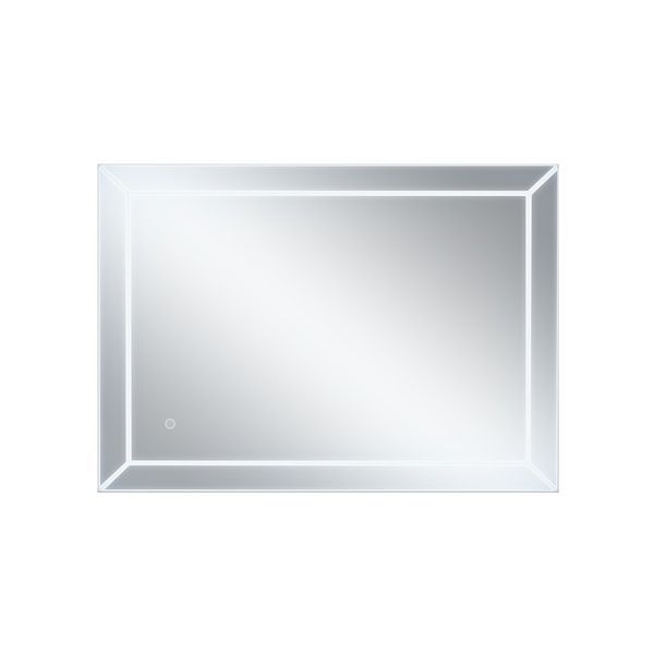 Дзеркало Aries настінне прямокутне, LED touch switch, reverse, 800x600 мм Qtap SD00045738 фото