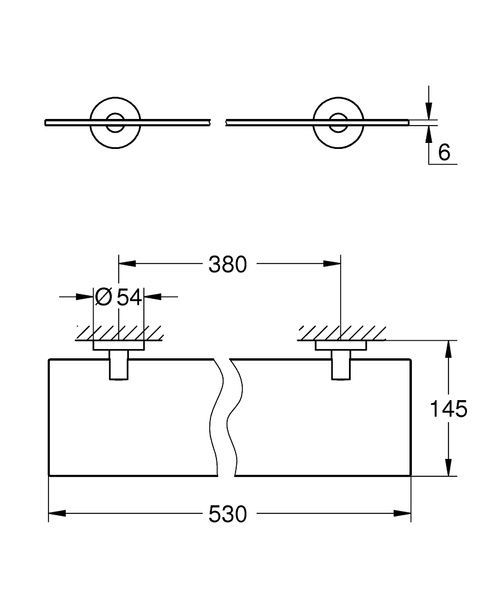 Поличка для ванної Grohe QuickFix Start 41202000 41202000 фото