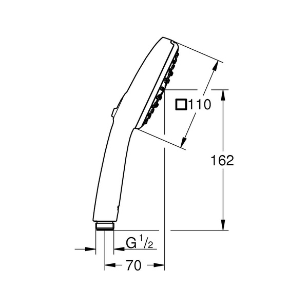 Ручной душ, 3 режима струи Grohe QuickFix Vitalio Comfort 110 26092001 26092001 фото