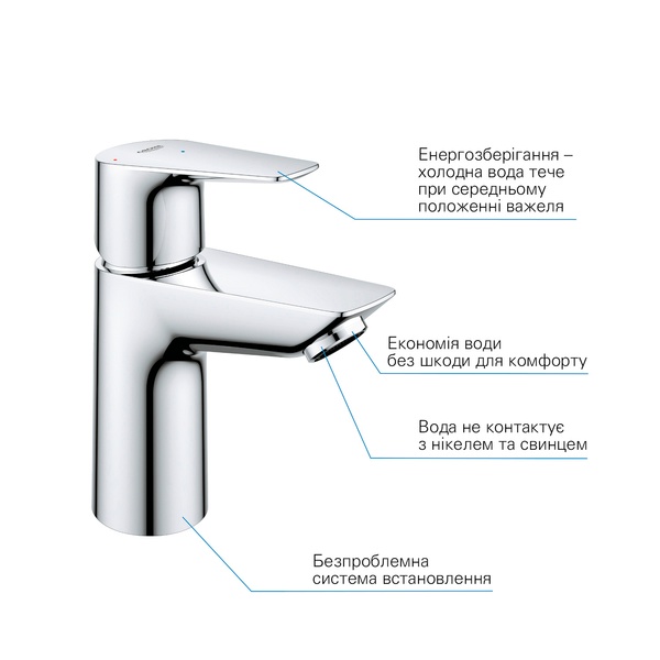 Комплект смесителей для ванной комнаты Grohe QuickFix Start Edge ColdStart UA202501SE UA202501SE фото