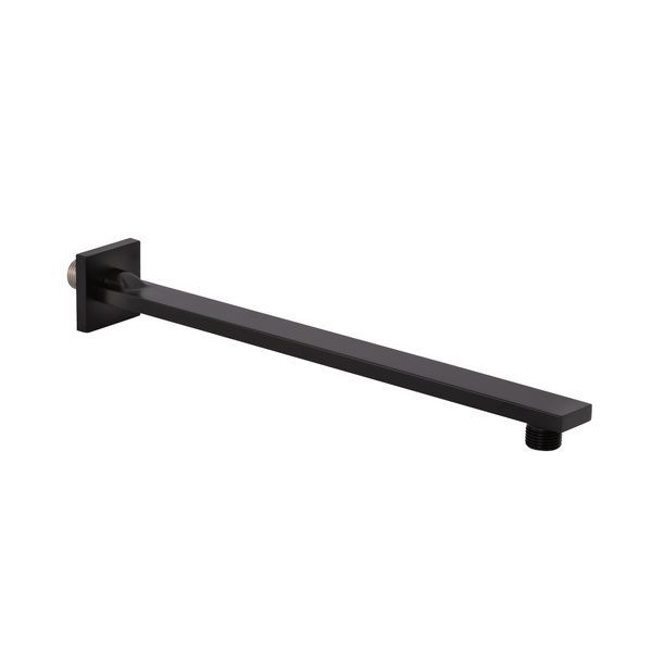 Кронштейн для верхнего душа Qtap Trubice 400 мм прямоугольный QTTRB400NB1 Black Matt SD00042088 фото