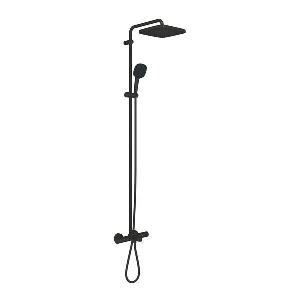 Душевая система с термостатом Grohe QuickFix 269842431, чорная 269842431 фото