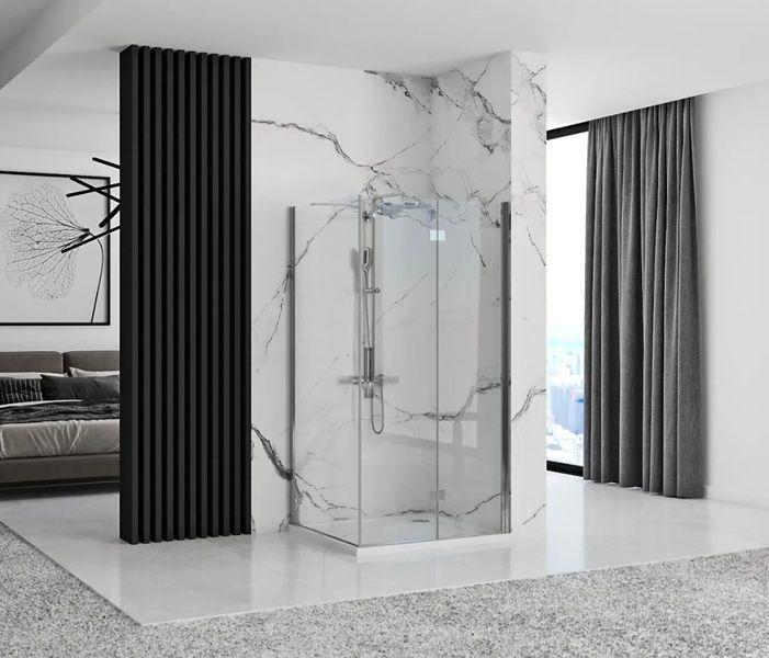 Душевая кабина REA MOLIER CHROME 80x80 REA-K8534 + REA-K6367 фото