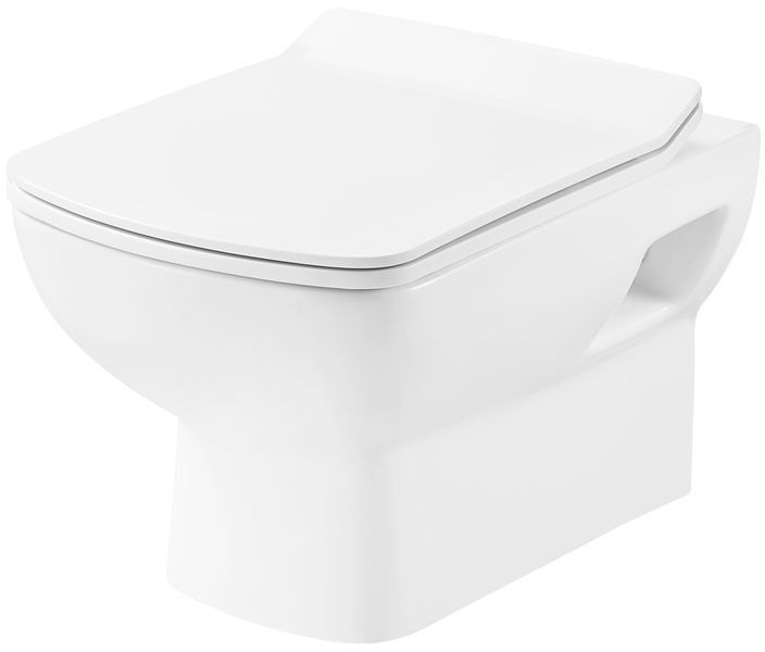 Комплект инсталляция + FRESH Унитаз подвесной безободковый, тонкая крышка soft-close, quickfix 90.211+ 3120121 546151 фото