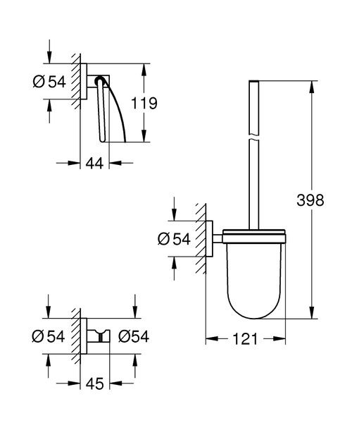 Комплект аксесуарів 3 в 1 Grohe QuickFix Start 41204DC0 41204DC0 фото