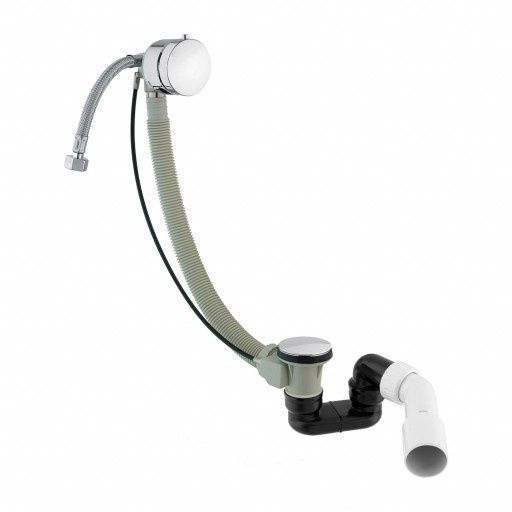 Сифон для ванни з переливом Omnires CGS chrome (TK122-PLUS-3.01+64-SCR) TK122-PLUS-3.01+64-SCR фото