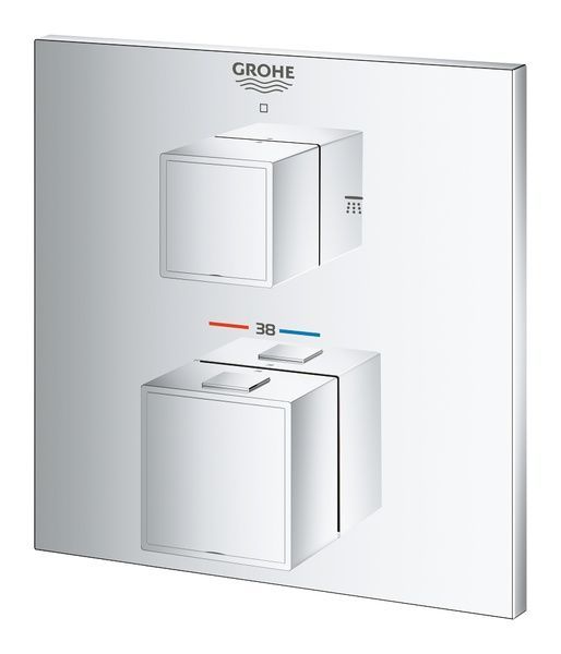 Grohtherm Cube Термостатичний змішувач для душу на 2 виходи (24154000) 24154000 фото