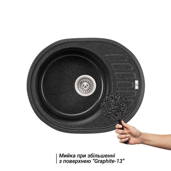 Кухонная мойка Lidz 620x500/200 GRF-13 (LIDZGRF13620500200) SD00043266 фото