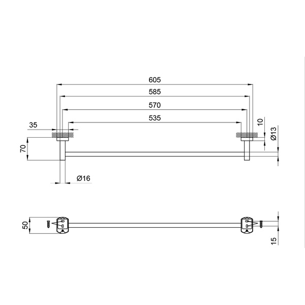 Аксесуар Liberty ANT 1124 тримач для рушника QT SD00031705 фото