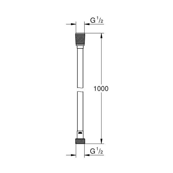 Шланг для душу Grohe VitalioFlex Silver 1000 мм 22111000 22111000 фото