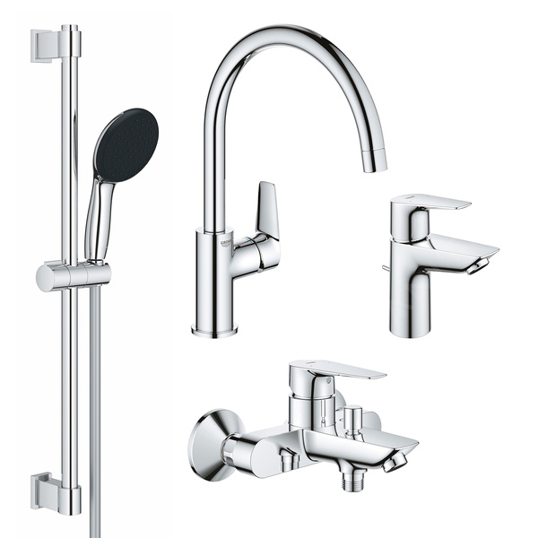 Комплект змішувачів для ванної кімнати і кухні Grohe QuickFix Start Edge UA202501SK UA202501SK фото