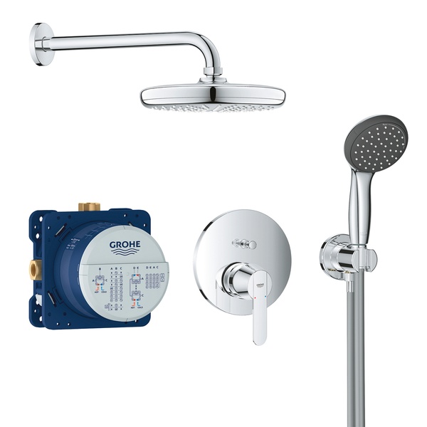 Душова система прихованого монтажу Grohe QuickFix 25220001, Хром 25220001 фото