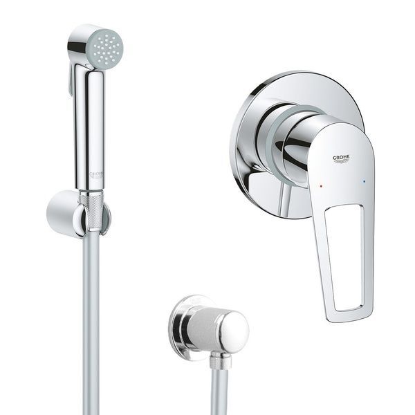 Гігієнічний душовий набір Grohe QuickFix Bau Loop UA202416QF UA202416QF фото