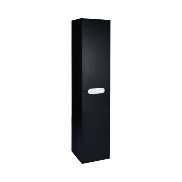 Qtap Virgo Пенал подвесной, 5 полок (3 стекло), 350х1600х316 мм Black/White SD00046975 фото