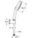 Душевой набор с держателем, 3 режима струи Grohe QuickFix Vitalio Comfort 110 26176001 26176001 фото 5