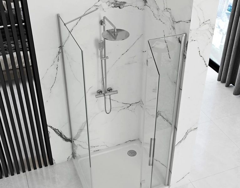 Душова кабіна REA MOLIER CHROME 80x90 REA-K8534 + REA-K8539 фото