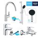 Комплект смесителей для ванной комнаты и кухни Grohe QuickFix Start Edge UA202501SK UA202501SK фото 17