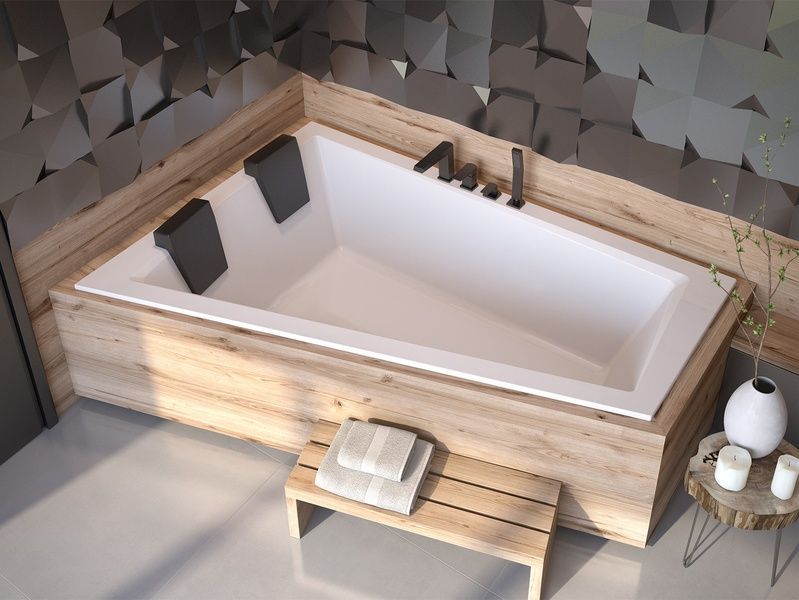 Ванна акрилова INTIMA DUO SLIM 180х125 Ліва (соло) без ніг WAID-180-SL фото