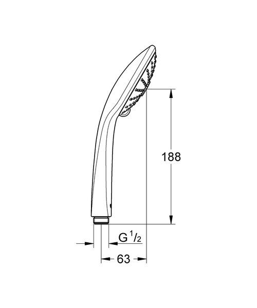 Ручной душ, 3 режима струи Grohe QuickFix Vitalio Joy 27319000 27319000 фото