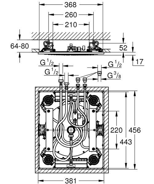 Шланговое подсоединение Hansgrohe 26888000 HG FixFit S Шланговое подключение с держателем, хром 26888000 фото