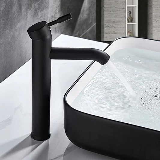 Змішувач для раковини (умивальника) REA GRAFF BLACK чорний високий REA-B8665 фото