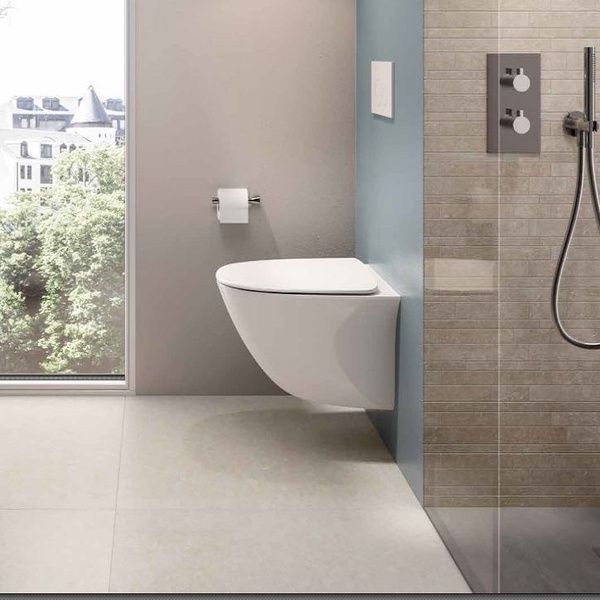 SENWC1446AWHA+SENSC3901WH RAK SENSATION Унитаз подвесной безободковый с крышкой, белый 52см SENWC1446AWHA+SENSC3901WH фото