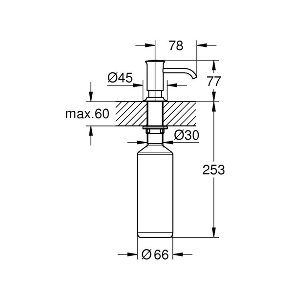 Дозатор для рідкого мила Grohe Authentic 40537000 40537000 фото