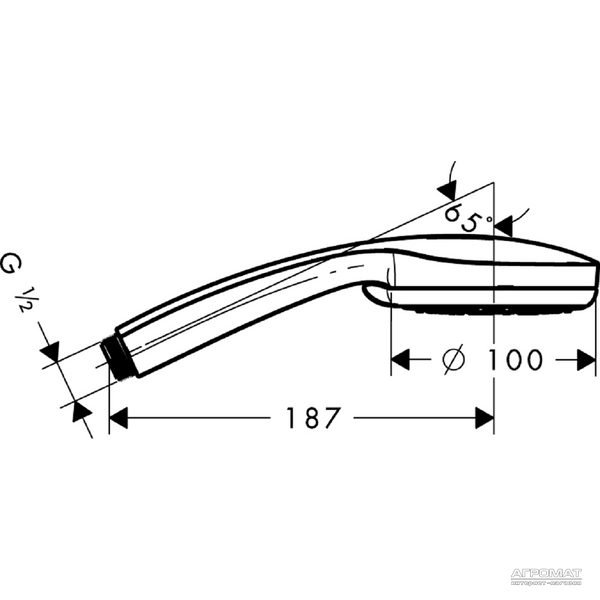 Ручна лійка Hansgrohe 28535000 Croma 100 Vario 28535000 фото